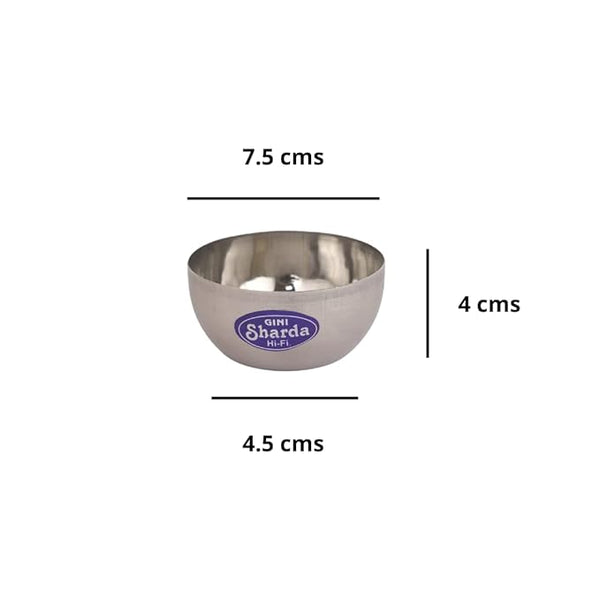 Stainless Steel Curry Dal Dinner Bowl Design 4