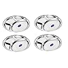 4 in 1 Compartments Round Stainless Steel Thali Set of 4