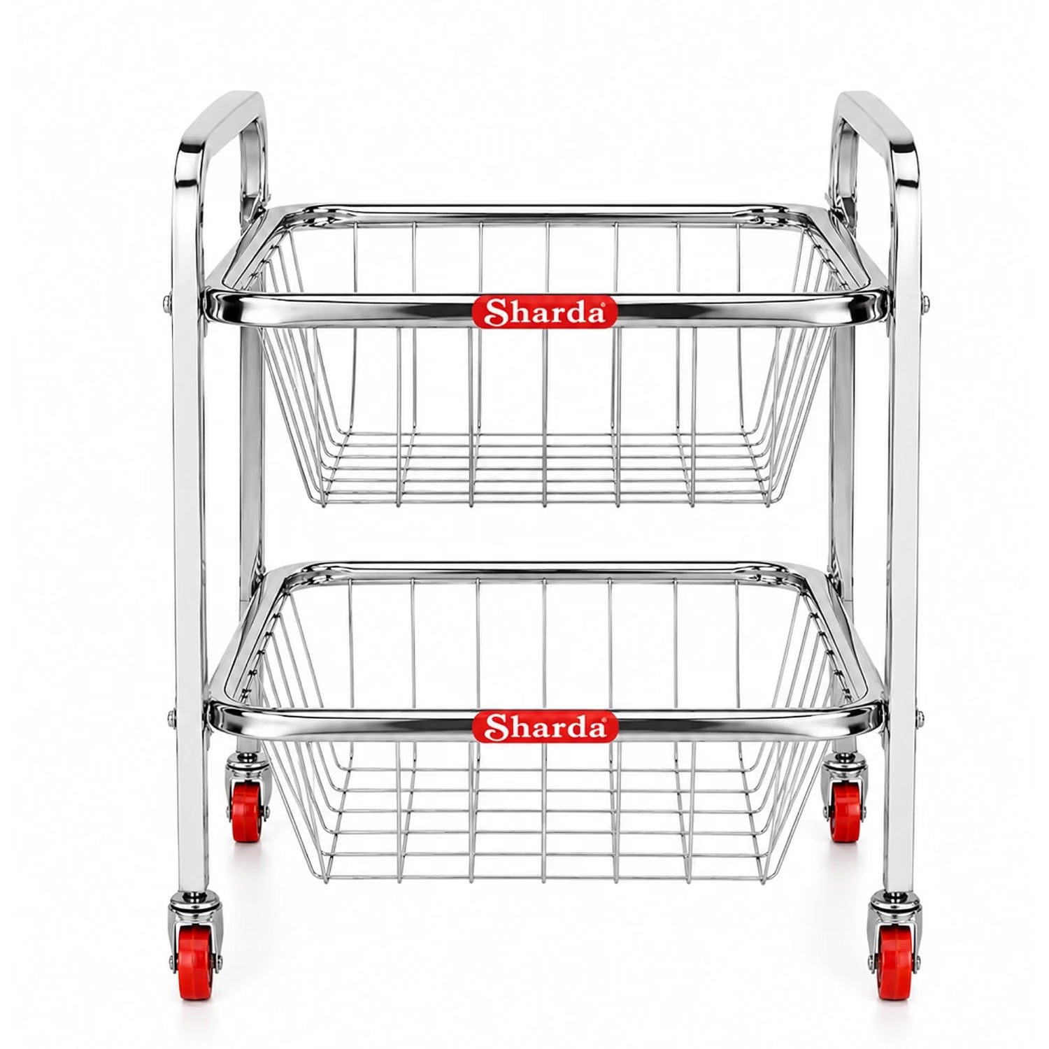 sharda-metals-stainless-steel-kitchen-storage-trolley-with-wheels-heavy-duty-rolling-vegetable-fruit-basket-stand