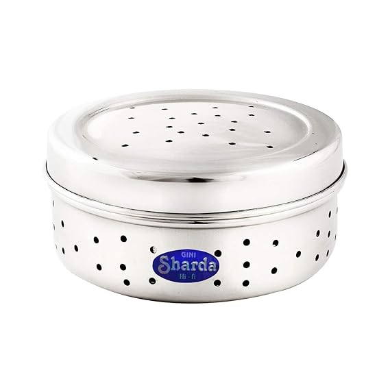 Stainless Steel Coriander Hole Container Dabba