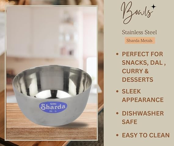 Stainless Steel Big Chikoo Bowl