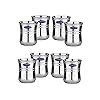 Stainless Steel Damru Glasses Set Of 8