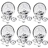 36 pcs Stainless Steel Dinner Set, 6 Thali, 12 Bowls, 6 Glasses, 6 Plates, 6 Spoons