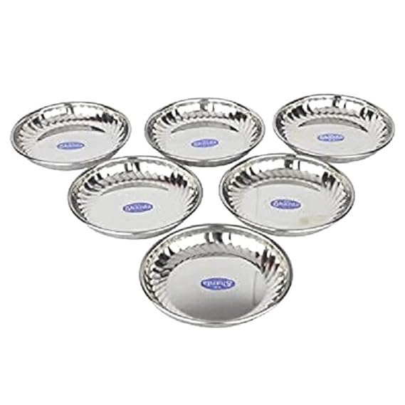 Stainless Steel Jely Plate Set of 12