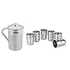 stainless-steel-2-liters-water-jug-pitcher-with-set-of-6-glasses