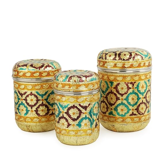 handcrafted-stainless-steel-meenakari-dabba-set-of-3