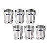 Stainless Steel Set of 6 Glasses