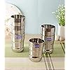 Stainless Steel Set of 6 Glasses