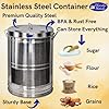 Stainless Steel Container Kitchen Rice Flour Dabba