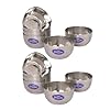 Stainless Steel Solid Dessert Serving Bowls - Set of 12